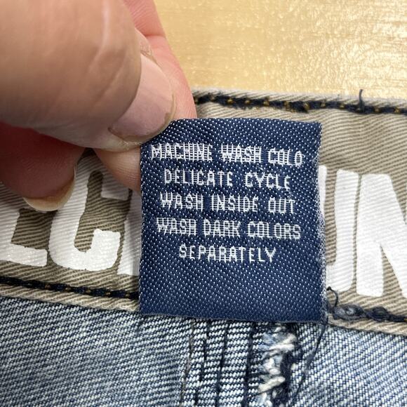 Vintage Ecko Unltd Denim Shorts Jorts Men Size 40 Blue Baggy Y2K Hip Hop Skater - Picture 9 of 15